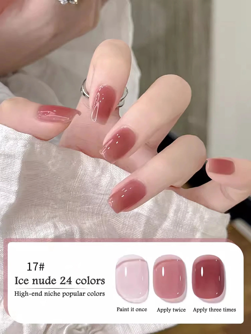 10ML 1-24PCS Milk White Jelly Gel Nail Polish Nail Art 2025 New Popular Nail Supplies UV LED Light Nails Autumn Nails