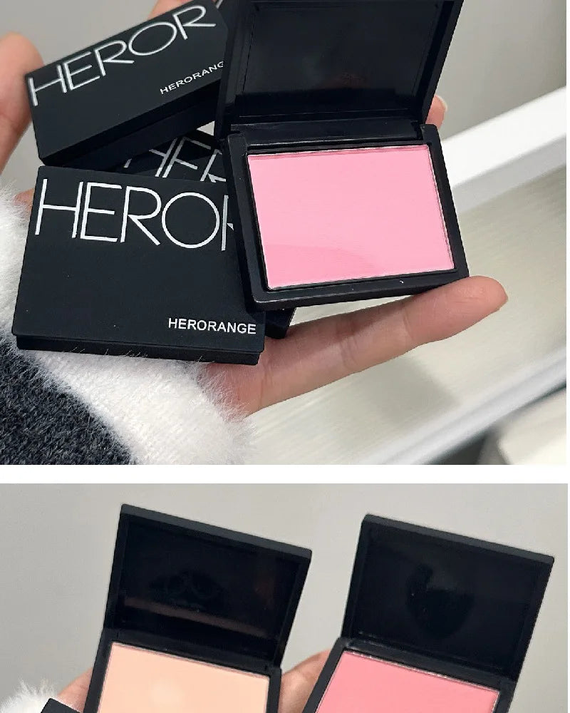 Professional Makeup Powder Blush Nude Pink Blusher Makeup Blush Palette Cheek Color Cosmetics Palette Powder Pink Cream Face