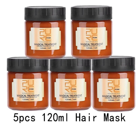 PURC 5 Seconds Magic Hair Mask Argan Oil Nourishing Smoothing Repair Damaged Frizz Masks Hair Care
