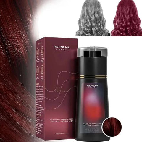 3-in-1 Hair Dye Shampoo Quick Color White Blackening Oil Control Fluffy Nourish Natural Long-Lasting Gentle