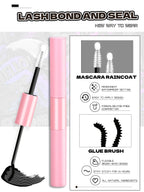 GROINNEYA Manga Lash Clusters Kit Cat Lashes with Lash Bond & Seal Cluster Eyelash Extensions Eyelash Clusters Kit DIY Lashes
