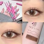 Punk Red Eyebrow & Eyeliner Gel 2 In 1 With Angled Brush Smudge-Proof Waterproof Creamy Smooth for Brows & Under Eye Makeup