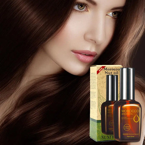 Moroccan Argan Oil Hair Mask 50/60ml – Leave-In Treatment for Frizz Control, Hydration & Split Ends Repair, Salon/Home Use