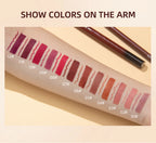 2pcs Lipstick Lipliner Pen Set Matte Waterproof Lip Liner Pencil Contour Makeup Sexy Red Lip Stick Long Lasting Cosmetics Beauty