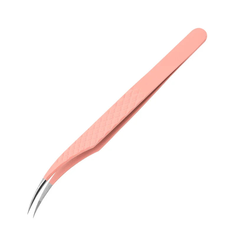 1PC Anti-static Precision Fiber Tip Tweezer Eyelash Extension Eyebrow Set Stainless Steel Beauty Precision Tweezers Makeup Tools