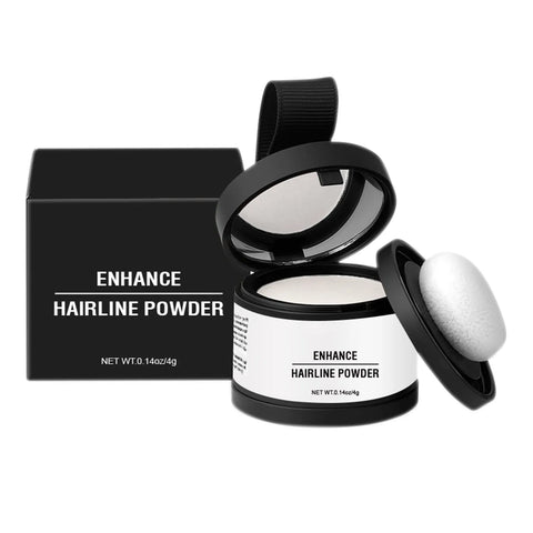 Powder (light Brown) Hair Root, Immediately Hair Color Shadow Covers Gray Hair, Hair Is Moisturized, Naturally Modified Hair Top