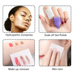Soft Disposable Nail Polish Remover Pads - Lint-Free Soak Wipe Cleaning Patches for Manicure & Pedicure, Cosmetic Tools for Nail