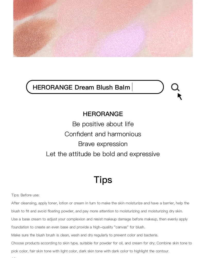 Monochrome Powder Blusher Cream Brightening Whitening Purple Lip and Cheek Dual-use Matte Natural Rouge Blush Tint Palette