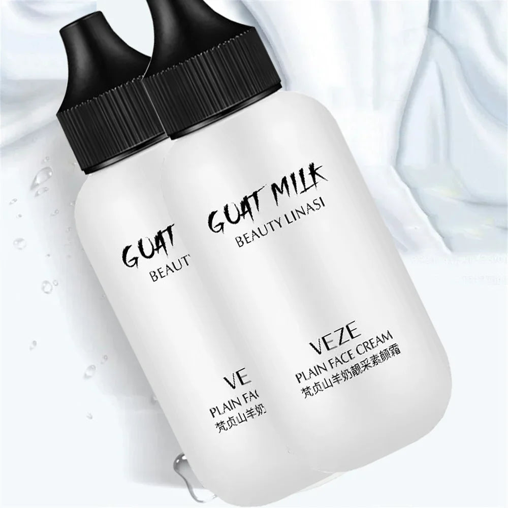 Matte Face Liquid Foundation Goat Milk Cream Natural Whitening Full Coverage Waterproof Brightening Cover Dark Circle Concealer