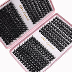 Individual Lashes 10-14mm 384pcs Cluster Lashes Natural Look Mixed Tray DIY Eyelash Extension Volume Clusters Eyelashes