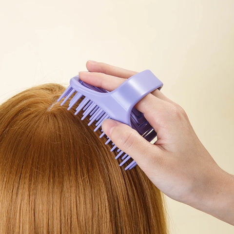 1pcs Shampoo Head Scalp Silicone Massage Brush Bath Skin Soft Washing Comb Hair Cleaning Brush Salon Beauty Health Barber Tools