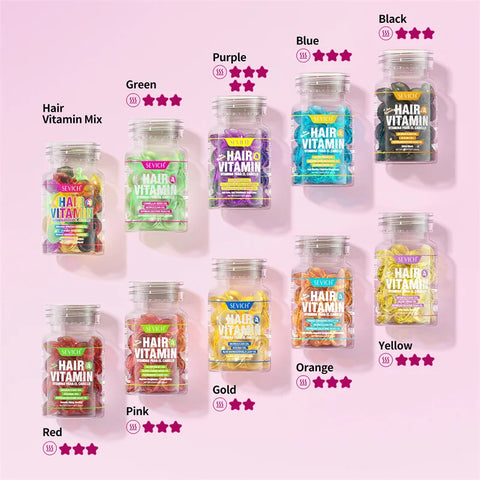 MIX Hair Vitamin Capsule Hair Treatment Oil Fast Restore Frizzy Hair Soft Smooth Shiny Keratin Complex Oil Hair Care Capsules