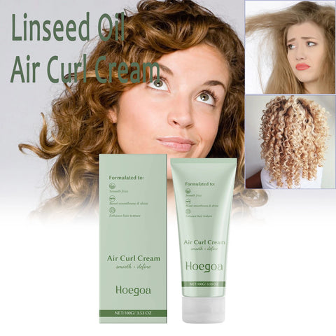 Linseed Oil Curly Defining Cream for Wavy Curly Hair Hair Moisturizer Deep Conditioning for Volumizing Hair Styling Conditioner