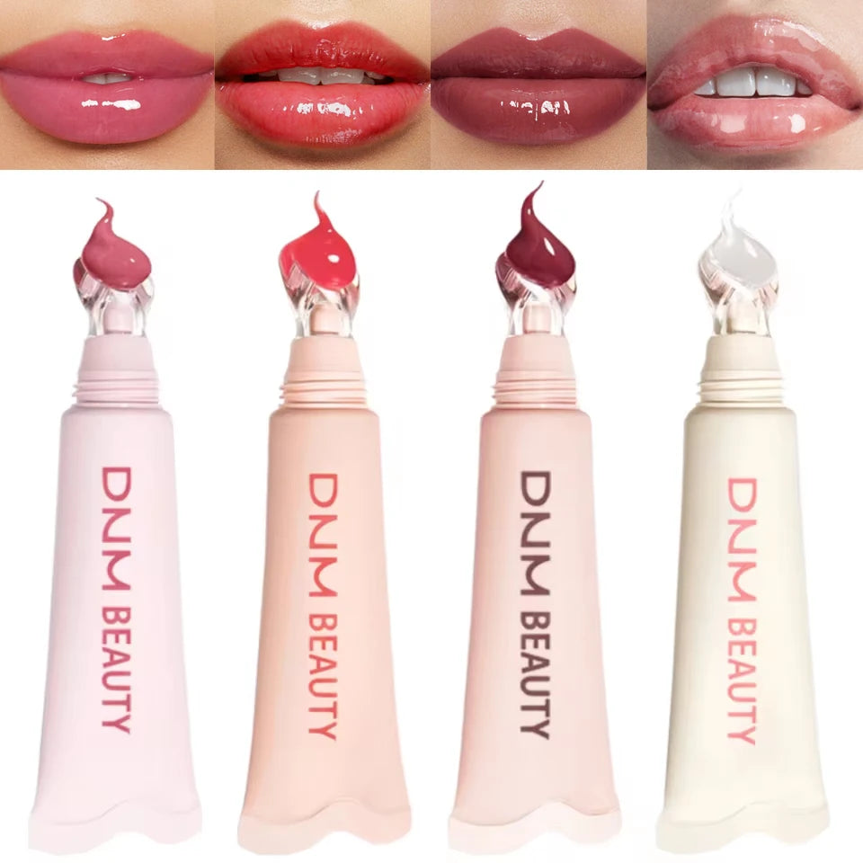 4 Colors Crystal Jelly Lip Gloss Mirror Water Liquid Lipstick Moisturizing Long Lasting Sexy Lip Plumper Lip Tint Makeup