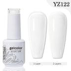 Arte Clavo Transparent Nude Pink Color Jelly Gel Nail Polish Semi Permanent 15ml Top Coat Soak Off UVLED Varnish Nail Art Design