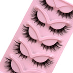 Natural Eyelashes Fake Eyelashes, Transparent Stem, Invisible Fake Mink Eyelashes, Thin Stripes, Cat Eyes, Thin Straps, Soft