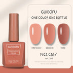 1pc 15ml Milky Jelly Nude Gel Nail Polish Transparent Colors Sheer White Pink Gel Nail Kit For Salon 68 Color