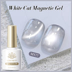BORN PRETTY 10ml Dark Red Cat Magnetic Gel Nail Polish for Winter Nails DIY Jelly Glass Silver-Light Varnis Semi Permanent