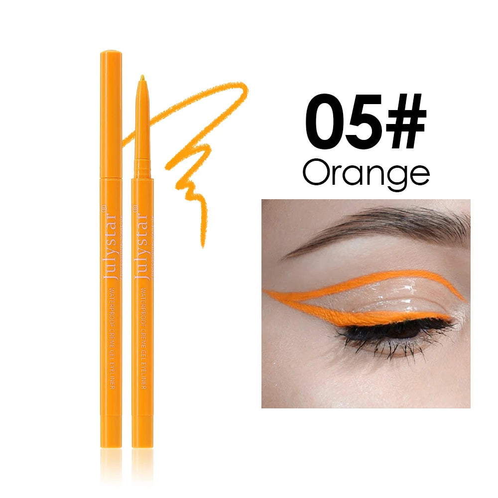1PC White Matte Eyeliner Gel Pen Long Lasting Waterproof Eye Liner Pencil Quick-drying Non-smudge Eye Makeup for Women Cosmetics