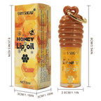 SAM SUGAR 2-Color Honey Essence Lip Oil Long-Lasting Moisture, Reduces Lip Lines Transparent Hydrating Lip Gloss