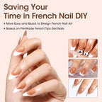 GELLEN Press on Nails for Women 150PCS Almond Shaped False Nails Medium Length Soft Gel Tips Natural Looking Nail Art