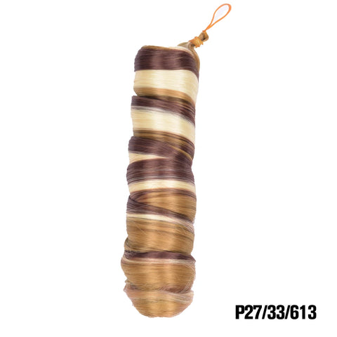 French Curls Braiding Hair Extensions Synthetic Hair Loose Wave Spiral Curl Braids High Temperature Ombre Pre Stretched Hair