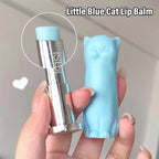 Cat Moisturizing Lip Balm White Blue Tint Crystal Jelly Colored Anti-chapped Lip Care Smoothens Lips Lines Base Clear Lipstick