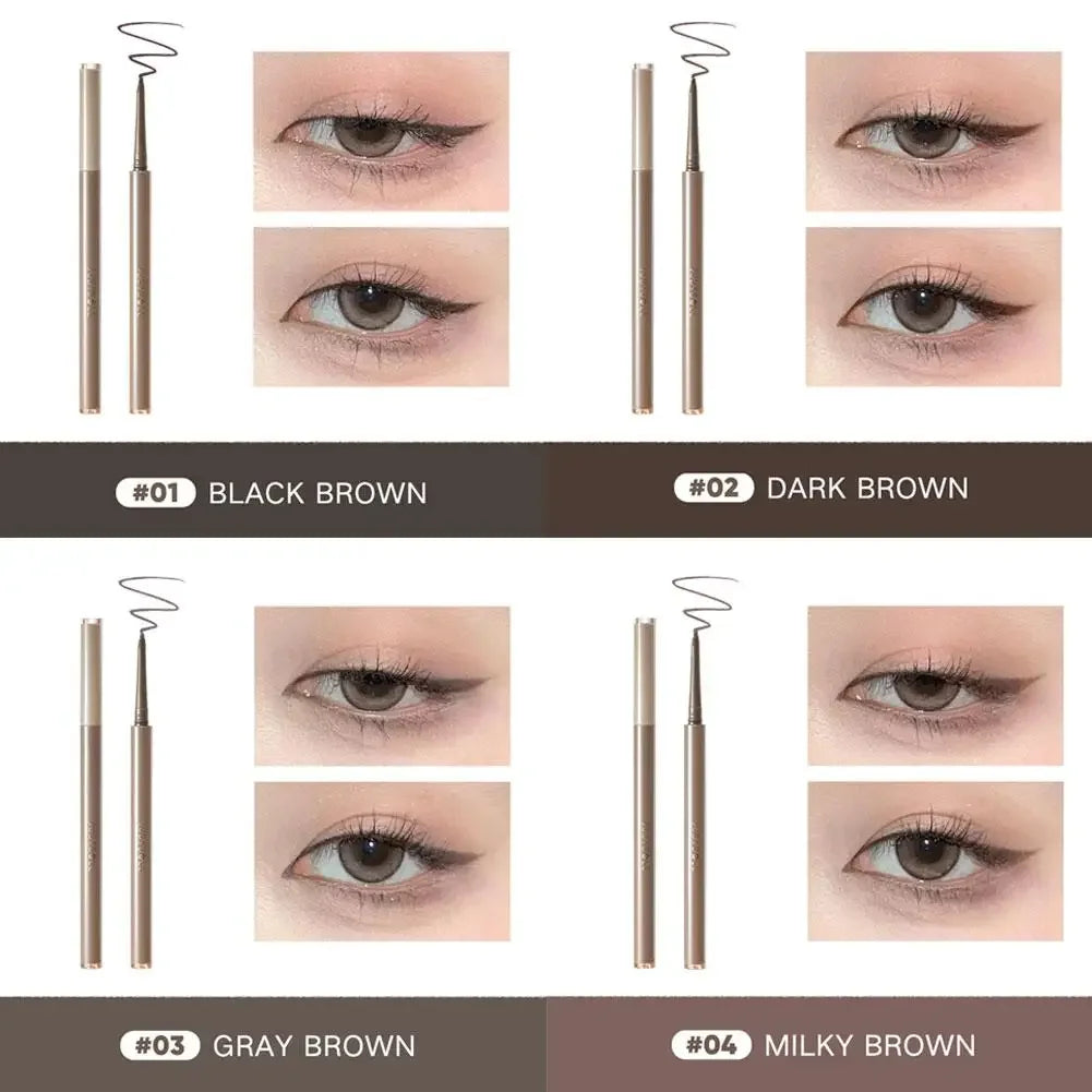 Judydoll Black Brown Waterproof Eyeliner Gel Pen Smooth Not Blooming Lasting Eye Liner Lying Silkworm Pencil Korean Eyes Makeup