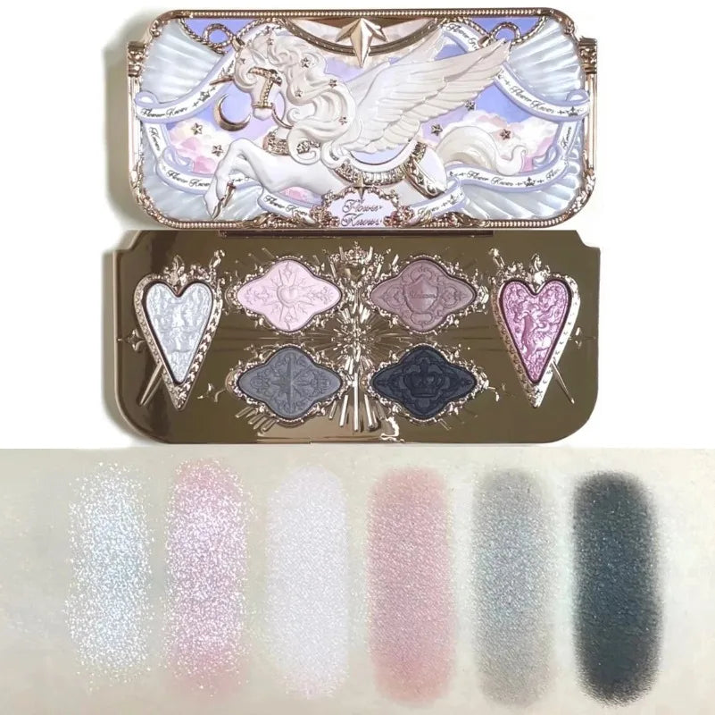 Flower Knows Makeup Swan Ballet Eyeshadow Palette Natural Nude Matte Shimmer Strawberry Cupid Glitter Pigment Eye Shadow Pallete