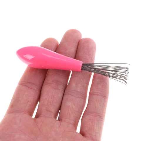 1 PC Random Color Comb Hair Brush Cleaner Cleaning Remover Embedded Plastic Comb Cleaner Tool
