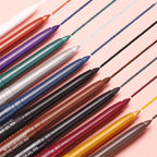 Waterproof Eyeliner Gel Pencil Gold Brown Lying Silkworm Pen Soft Easy Wear High Pigment Matte Eyeliner Lasting Shiny Eye Makeup