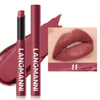 Highly Pigmented Long-Lasting Matte Lipstick Crayon - Available In Berry, Coral, Pink, And Red Shades