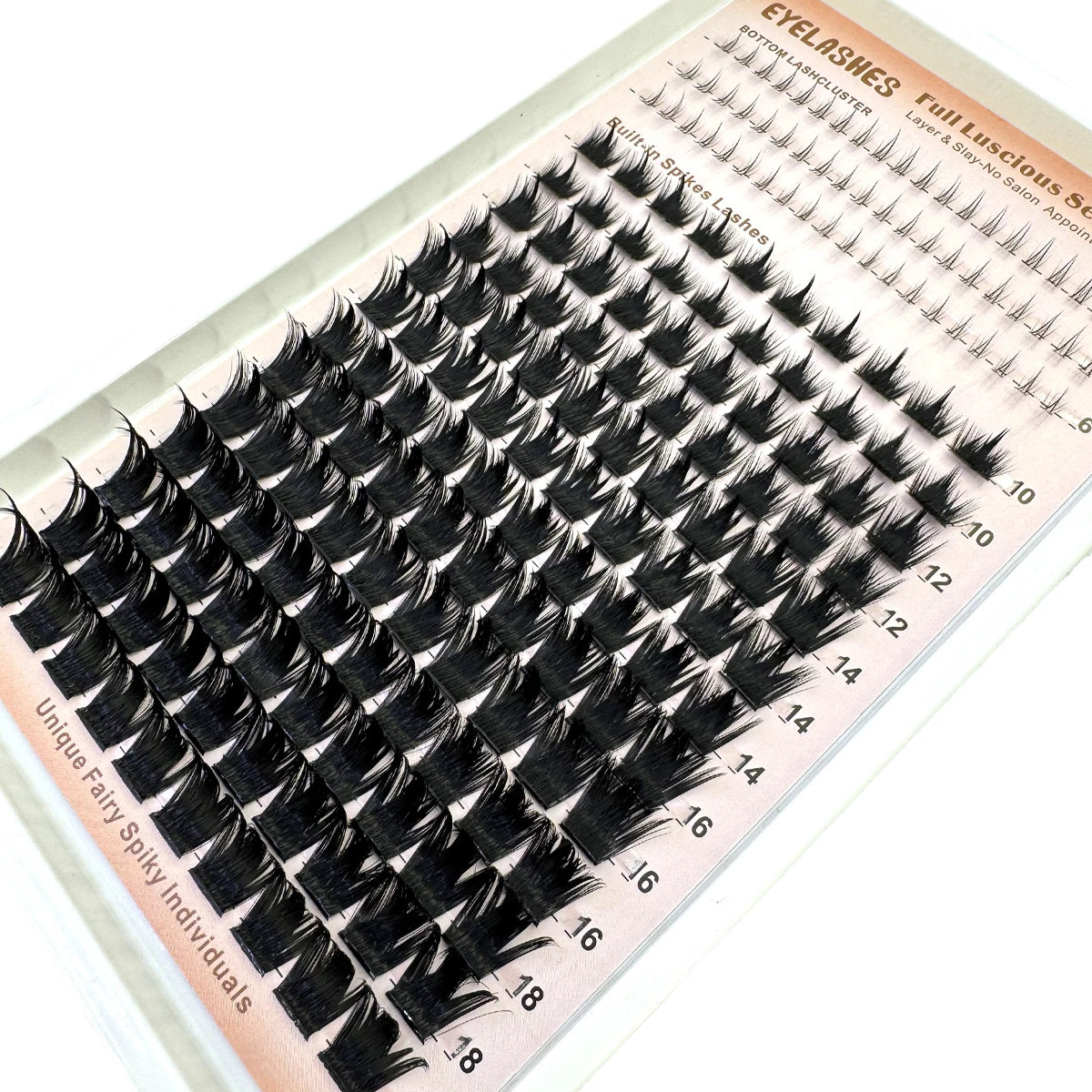 Bottom+Spikes Lashes Clusters Wispy Manga Lashes Clusters Extension Unique Spiky Cluster  Anime Individuals Fairy Lashes 10-18mm