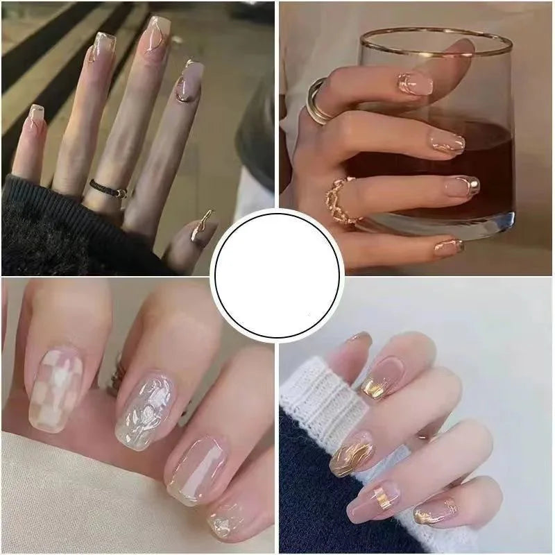 Metallic Painting Gel Chrome Gold Silver Rose Gold Mirror Effect Nail Polish Super Bright Drawing Line French Nail Art Varnish