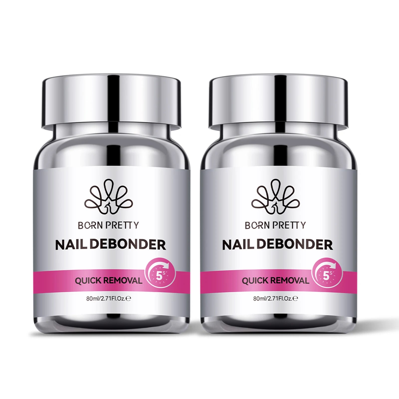 BORN PRETTY 80ml Press-On Nail Debonder 5S Quick Remover False Nail Tips Debonder Removing Glue Faster Dissolve Liquid Manicure