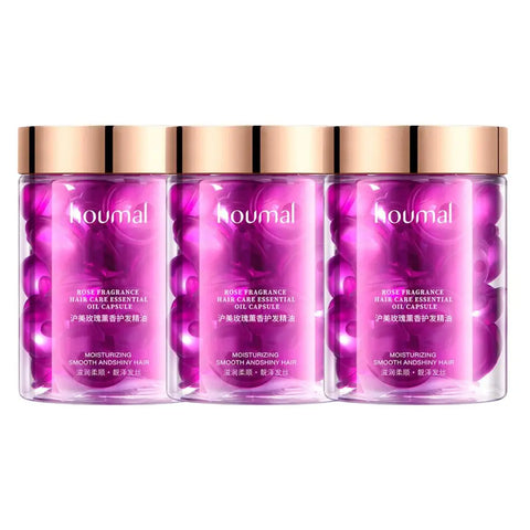 Hair Styling Serum for Frizzy & Dry Hair Rose Essence Oil Capsules  Leave-in Anti Frizz Conditioner Repairs Dry, Damaged Hair