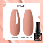 MEET ACROSS 7ml Red Blue Green Metallic Gel Nail Polish Super Bright Mirror Effect Semi Permanent LED UV Gel Nail Art Varnish