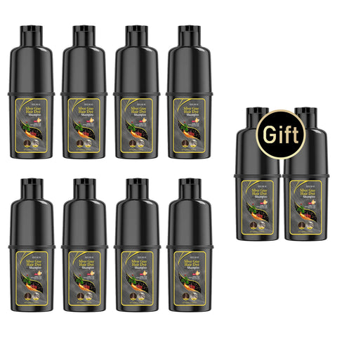 EELHOE 100ml Hair Dye Shampoo Silver Gray Quickly Dye Moisturize Make Hair Soft Shiny High-efficiency Dye Safe Gentle Hair Care