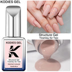KODIES GEL Professional Nail Gel Polish Natural Camouflage Rubber Base Gel Color Pearl Semi Permanent UV/LED Hybrid Gel Varnish