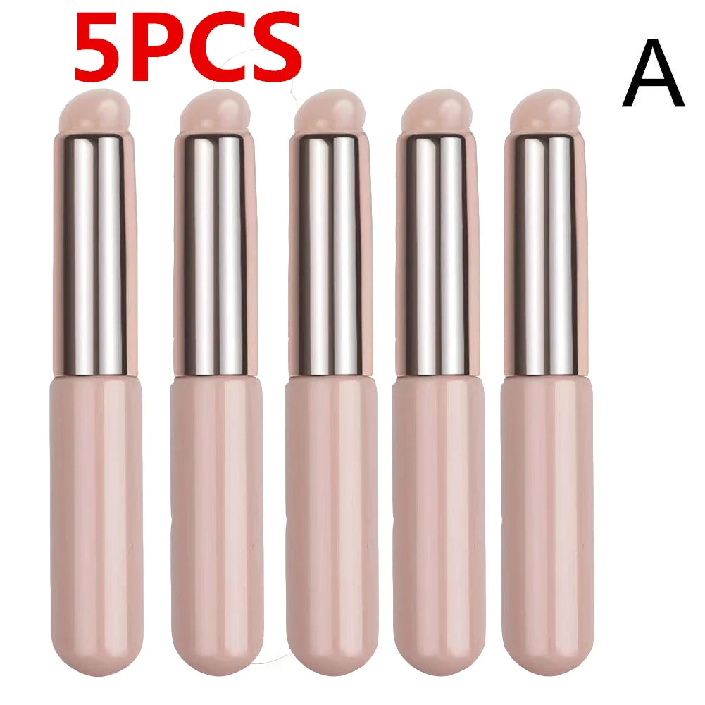 Silicone Lip Brush With Cover Cap Concealer Brush Like Fingertips Q Soft Lipstick Makeup Brushes Round Head No Broken