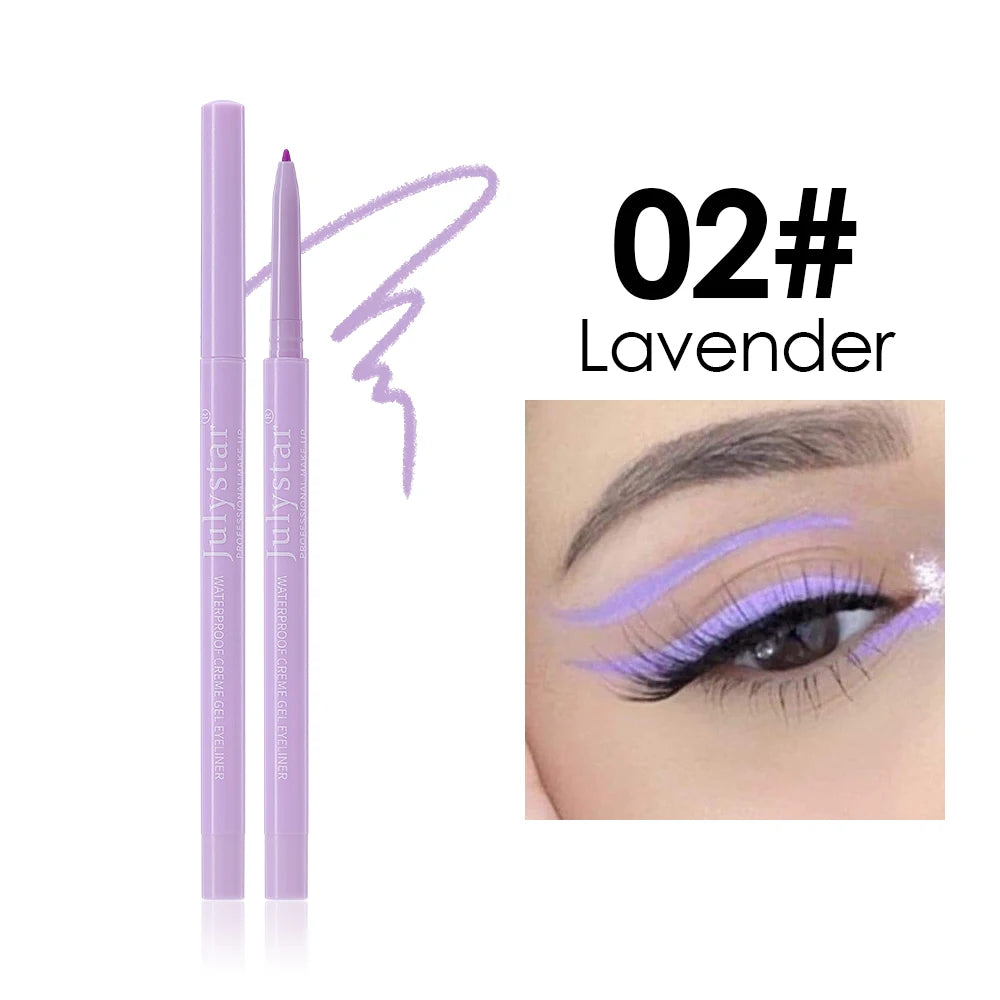 1PC White Matte Eyeliner Gel Pen Long Lasting Waterproof Eye Liner Pencil Quick-drying Non-smudge Eye Makeup for Women Cosmetics