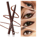 Waterproof Matte Blue Eyeliner Gel Pencil Ultra-fine Smooth Quick Dry Non-Smudge Easy Wear Black Brown White Eyeliner Pen Makeup