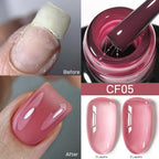 UR SUGAR 7ml Nude Crystal Rubber Base Gel Natural Color Semi Permanent Soak off UV LED Gel Nail Art Varnish