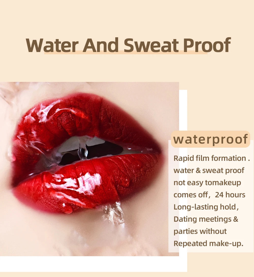 Matte Liquid Lipstick Waterproof Velvet Nude Sexy Red Lip Gloss Long Lasting Nonstick Lip Stain Makeup 24 Colors Hot Lipgloss