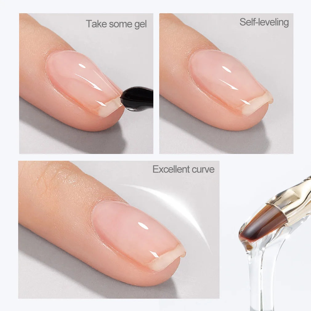 VENALISA 7.5ml Quick Construction Gel Semi Transparent Jelly Color Nail Gel Polish Strengthener Soak Off UV LED Nude Pink Gel