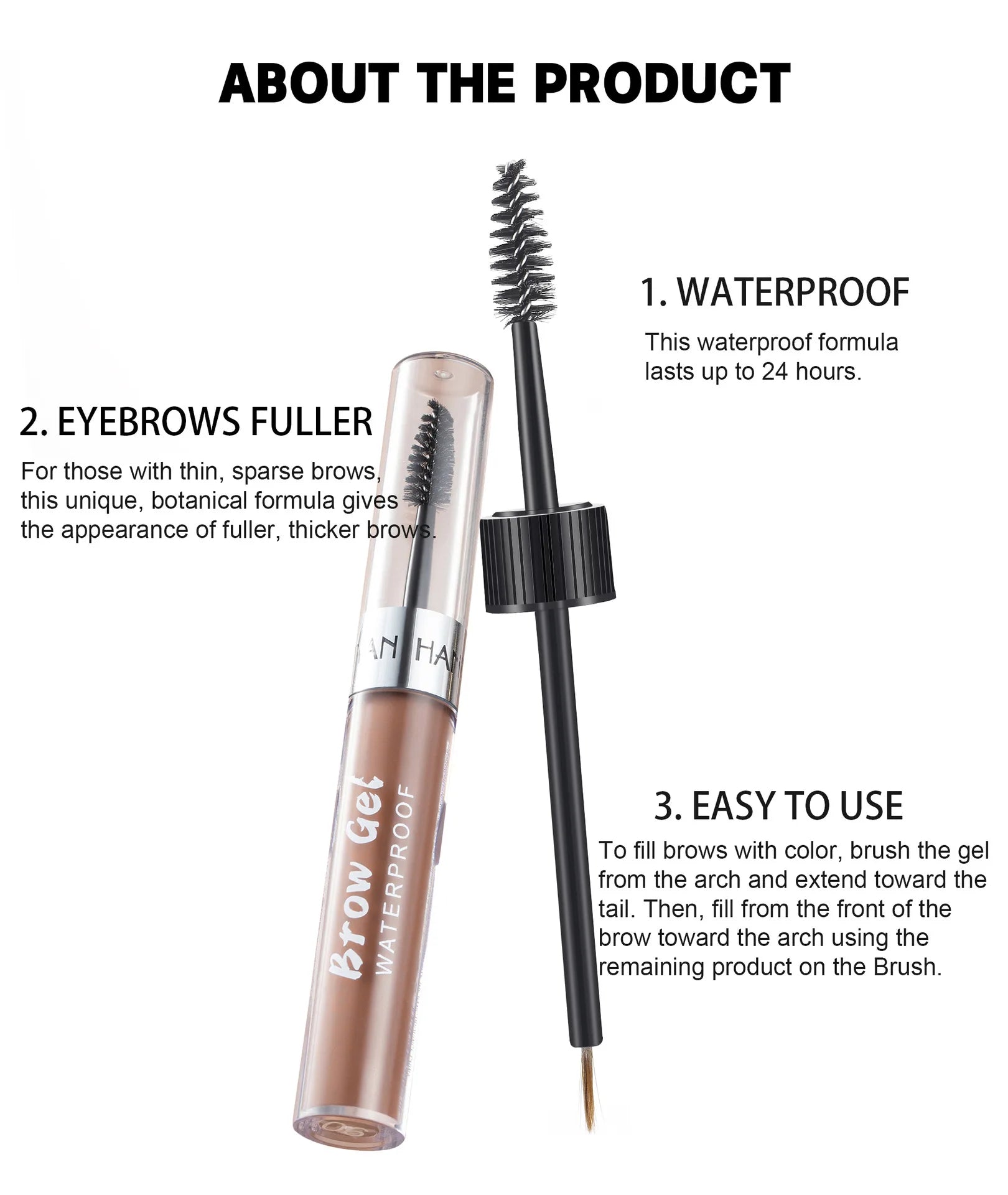 Eyebrows Gel Pen Eyebrow Cream Long Lasting Waterproof Tattoo Liquid Black Eye Brow Makeup Pencil