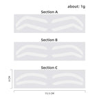 10Pcs Disposable Eyebrow Stencil Sticker Grooming Brow Shaper Template Eyebrow Tattoo Tint Airbrush Auxiliary Make Up Tool