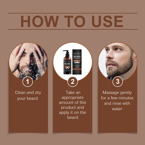 60ml Men Beard Nourishing Conditioner Oil Control Deep Moisturize Restore Soften Improve Hair Loss Beard Growth Conditioner