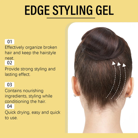 Long Lasting Hair Styling Wax No Greasy Feeling Quickly Fix Broken Hair Hold Pomade Control Frizz Flyaway Hair Styling Gel