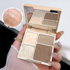 Facial Highlighter Makeup Palette Face Matte Shadow Lasting Glow Brighten Contour Shimmer Powder Cosmetics